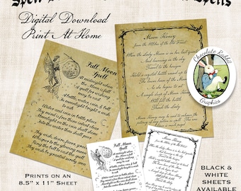 spell book pages printable