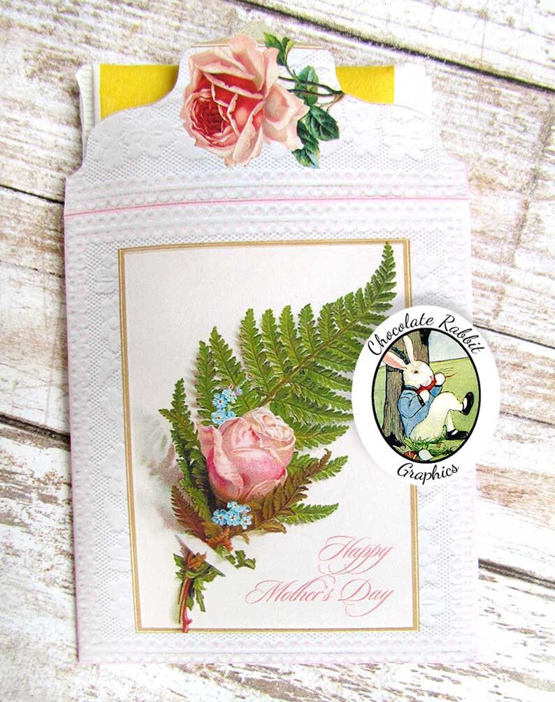 Mothers Day Tea Bag Envelope Vintage Style Tea Bag Wrapper Etsy Australia