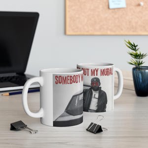 Kendrick Lamar Wacced Out Mural Ceramic Mug, 11oz Coffee Cup for Music Lovers, Hip-Hop Fans, Unique Gift, Rap Music Artwork,