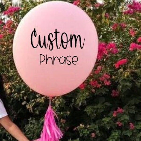 Custom balloon decal - custom balloon- jumbo balloon- personalized balloon , customized balloon