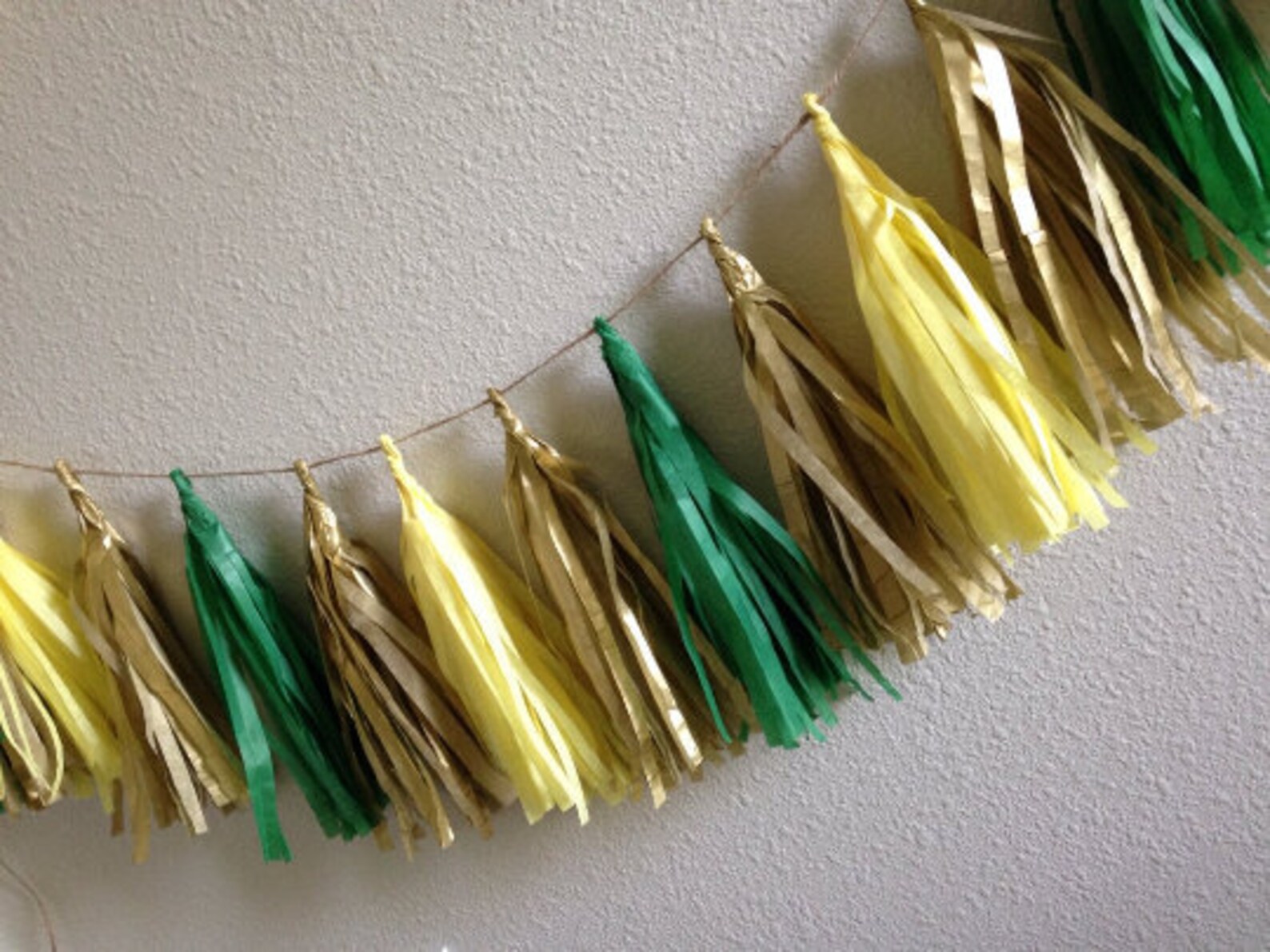 Yellow Tassel Garland / Tassle Garland / Tassel Banner Tissue Etsy