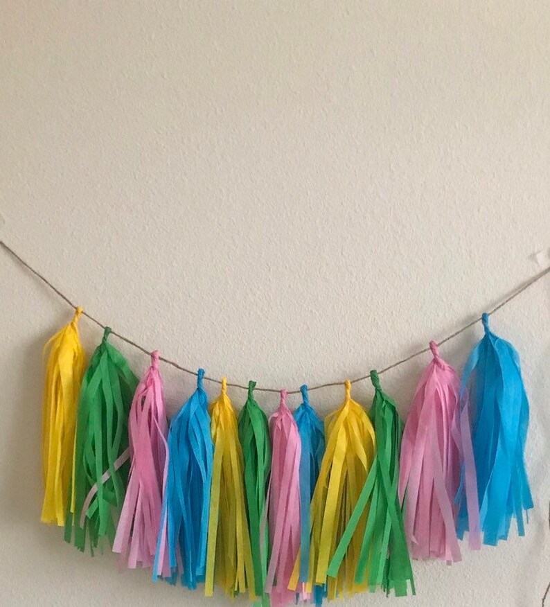 Tassel Garland / Tassle Garland / Tassel Banner Tissue Paper Etsy