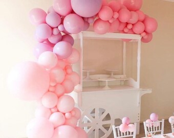 pink Balloon garland , lavendar balloon arch , balloon arch garland, balloon kit, baby shower decor, hanging balloon, pastel, blush, cream