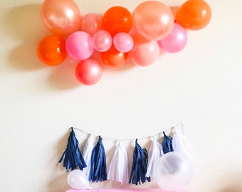 Balloon garland , balloon arch , balloon arch garland, balloon kit, baby shower decor, hanging balloon, Pink Balloon, gold balloon