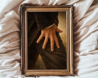 Impresión de Orgullo y Prejuicio / Decoración de pared flexible con la mano del Sr. Darcy / Decoración literaria / Arte de Jane Austen