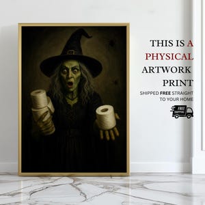 Halloween Bathroom Witch Printed and Shipped