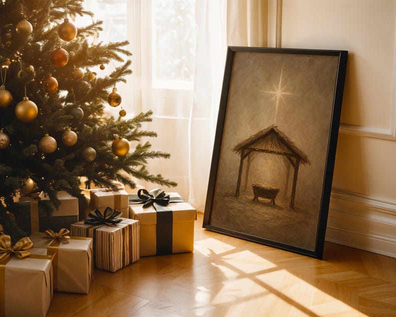Christmas Manger Wall Art