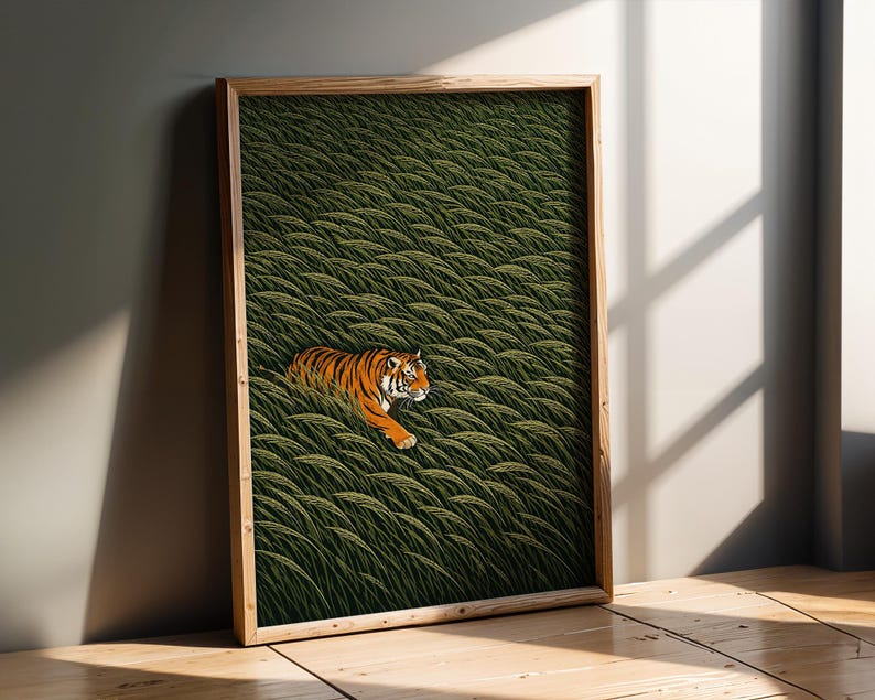 Japanese Tiger Wall Art Print