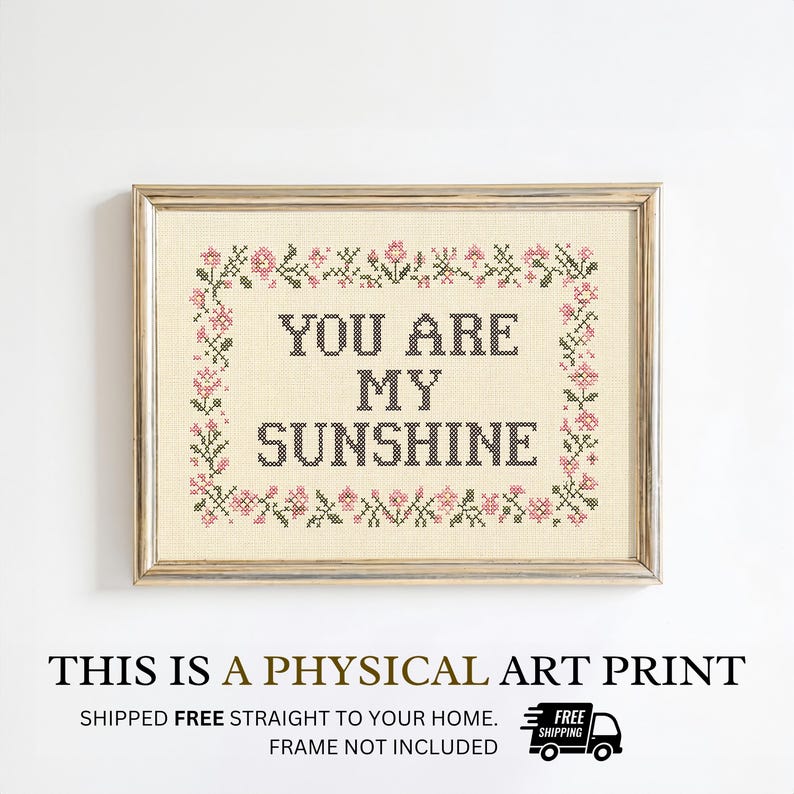 Physical Print. Frame Not Included.