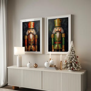 Vintage Nutcracker Christmas Art Set