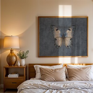 Blue Cottagecore Butterfly Painting