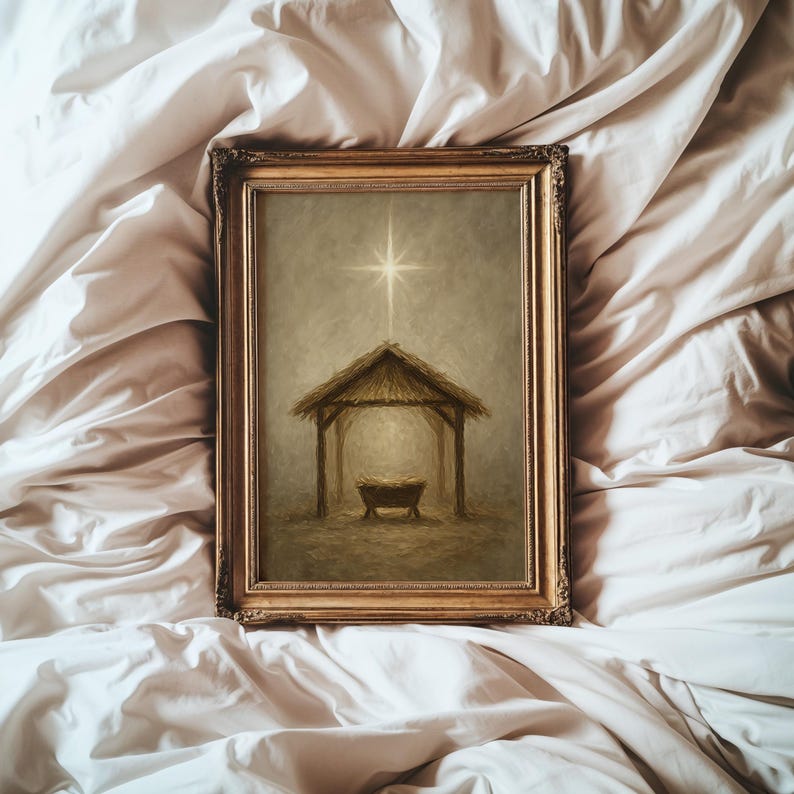 Christmas Manger Wall Art