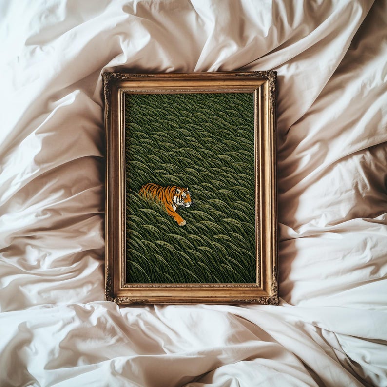 Japanese Tiger Wall Art Print