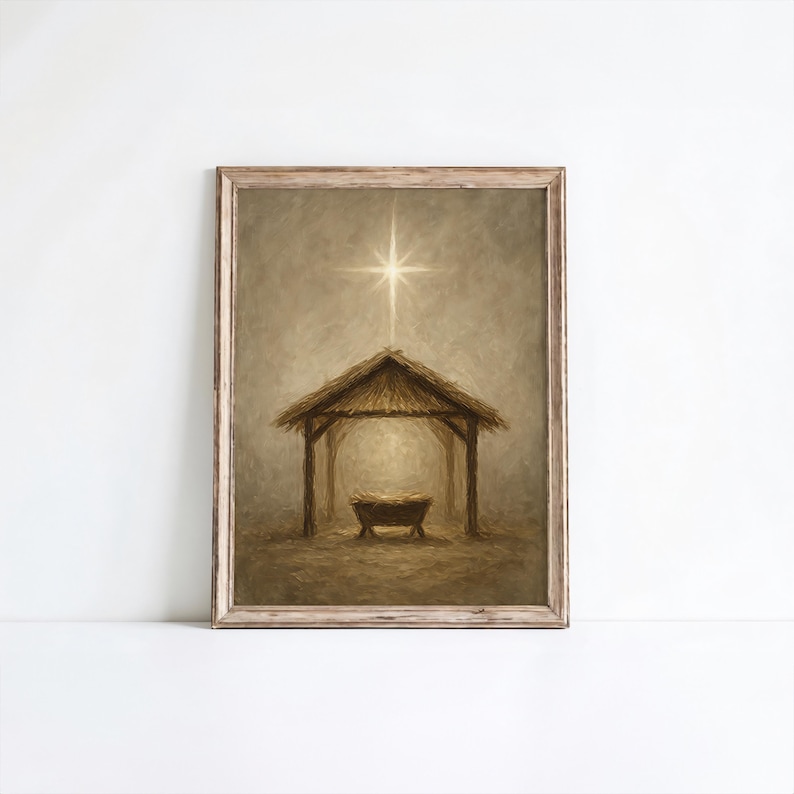 Christmas Manger Wall Art