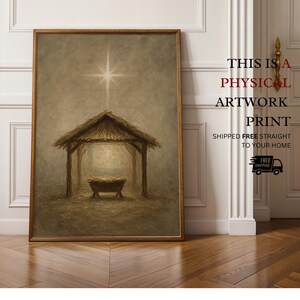 Christmas Manger Wall Art Physical Print