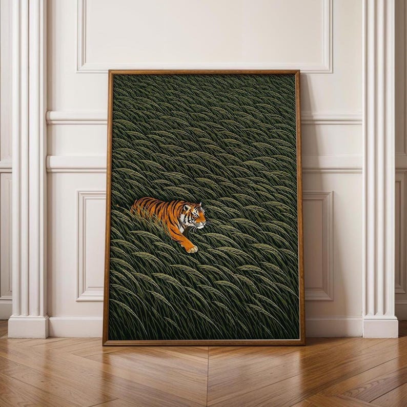 Japanese Tiger Wall Art Print