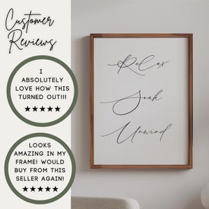 Relax Soak Unwind Wall Print Reviews