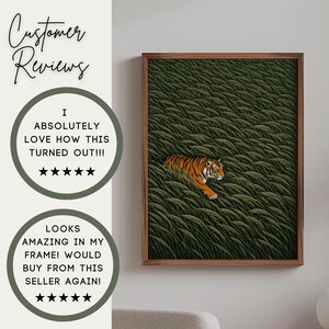 Japanese Tiger Wall Art Print Reviews