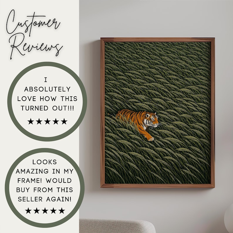 Japanese Tiger Wall Art Print Reviews