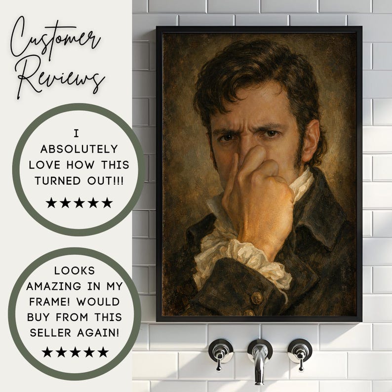 Vintage Plug Nose Bathroom Art Reviews