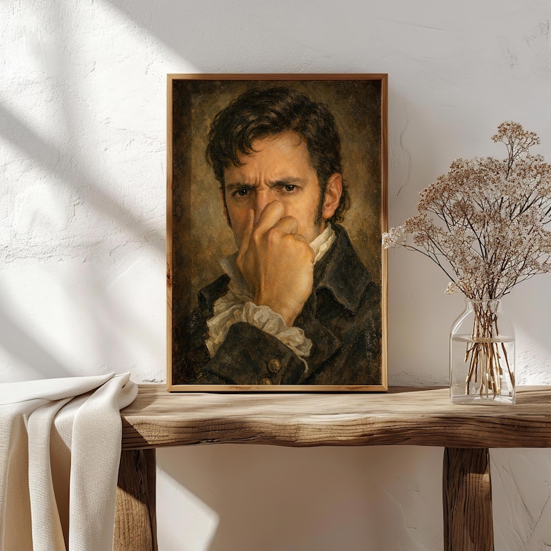 Vintage Plug Nose Bathroom Art