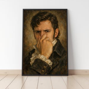 Vintage Plug Nose Bathroom Art