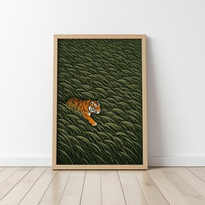 Japanese Tiger Wall Art Print