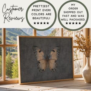 Blue Cottagecore Butterfly Painting Reviews