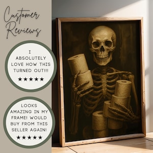 Bathroom Skeleton Print Reviews