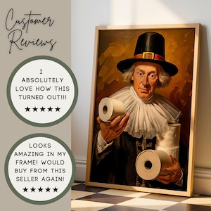 Bathroom Pilgrim Print Reviews