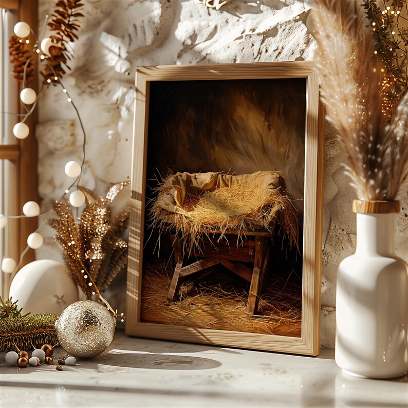 Jesus Manger Artwork