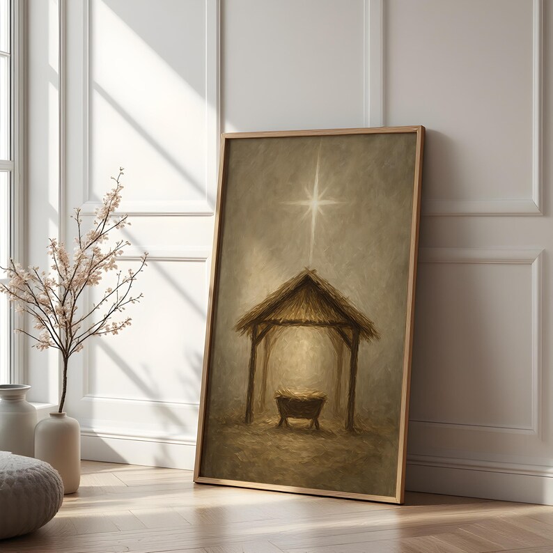 Christmas Manger Wall Art