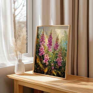 Wildflower Foxglove Wall Art