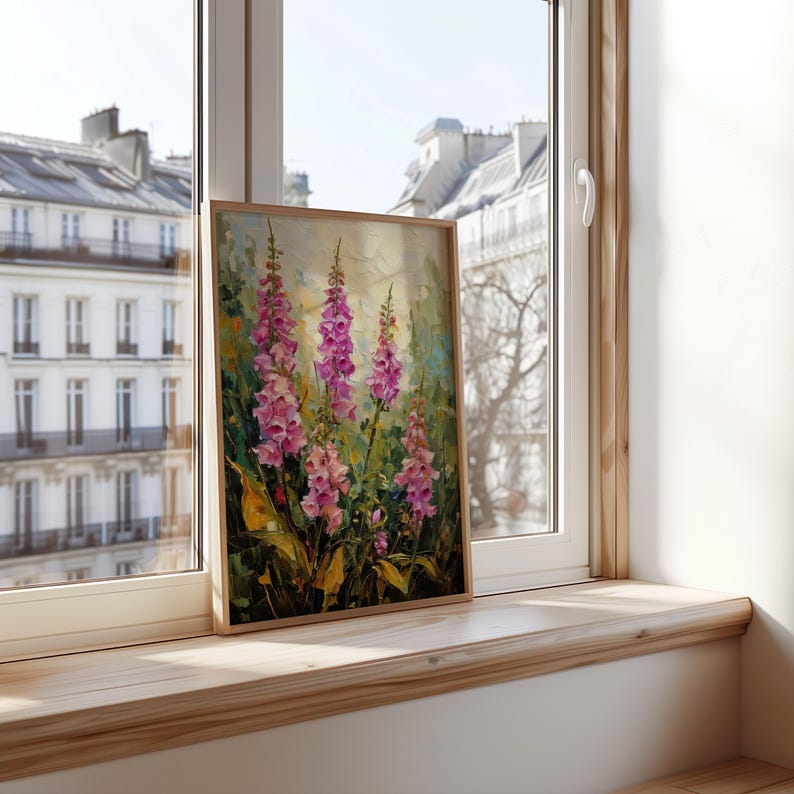 Wildflower Foxglove Wall Art