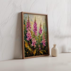 Wildflower Foxglove Wall Art