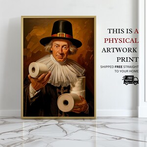 Bathroom Pilgrim Print Printed and Shipped