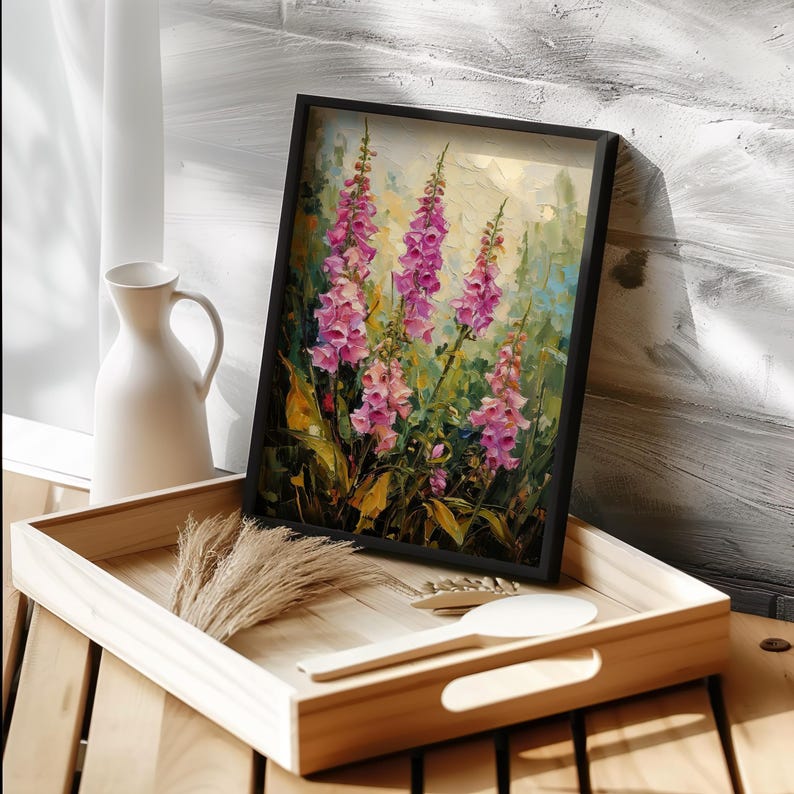 Wildflower Foxglove Wall Art