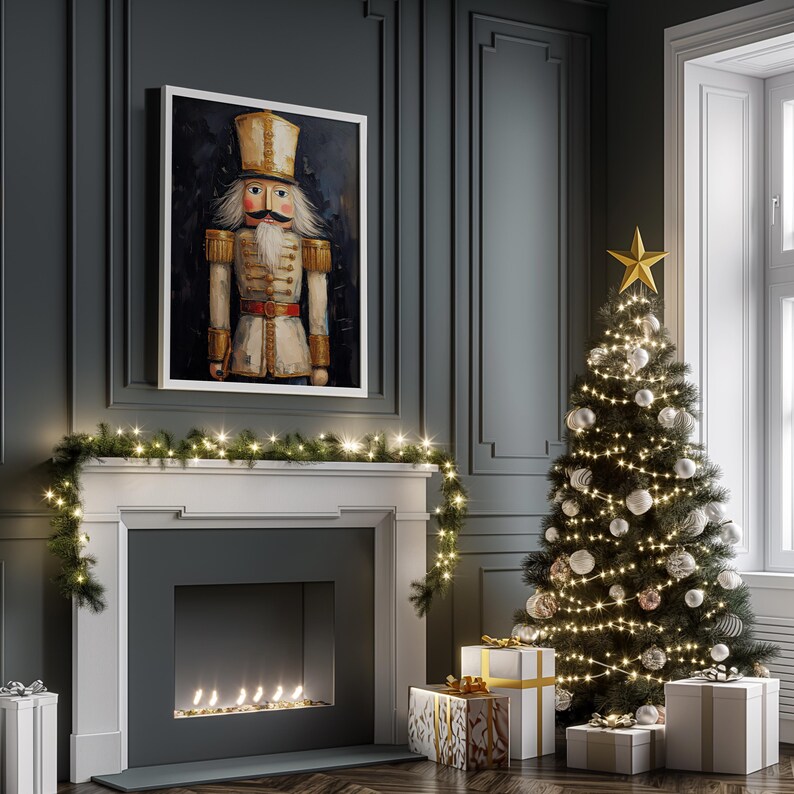 Vintage Nutcracker Christmas Art Set