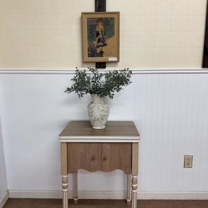 Repurposed Vintage Sewing Table into Entryway Table  ***See shipping note in description***
