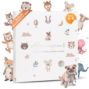 Album Bebé de 0 a 6 Años Baby Memory Book Spanish Baby Book Libro Recién Nacido Regalo para Madres Baby Showers Embarazo Regalos para Bebés
