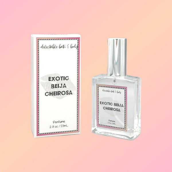 Exotic Beija Cheirosa Perfume, 2oz, Fragrance Spray, Glass Bottle, Gift, Inspired by Beija Flor 68