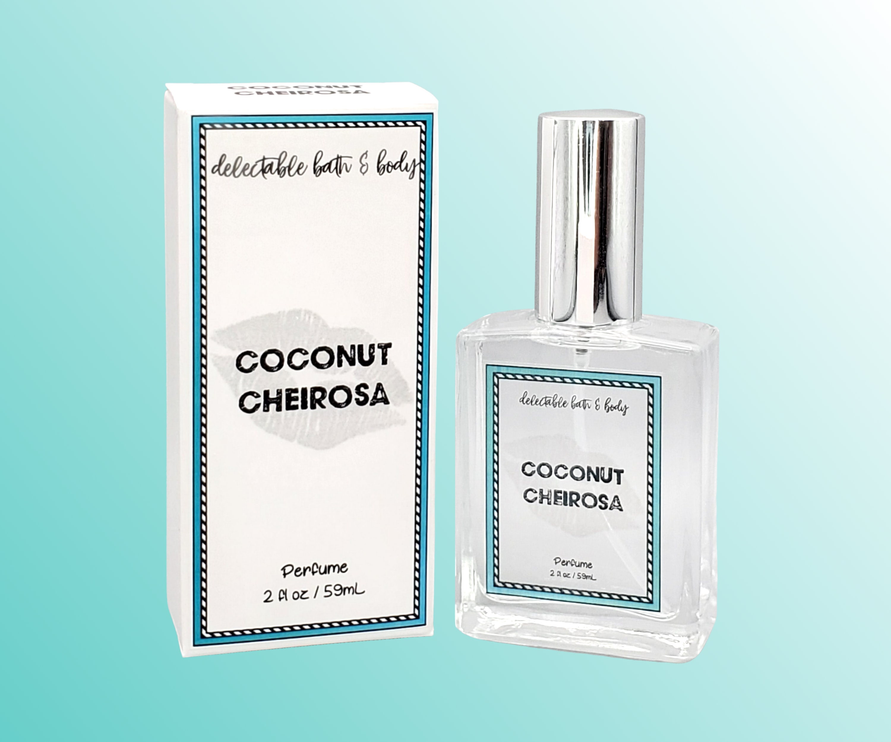 Coconut Cheirosa Perfume 2oz Fragrance Spray Glass Bottle 