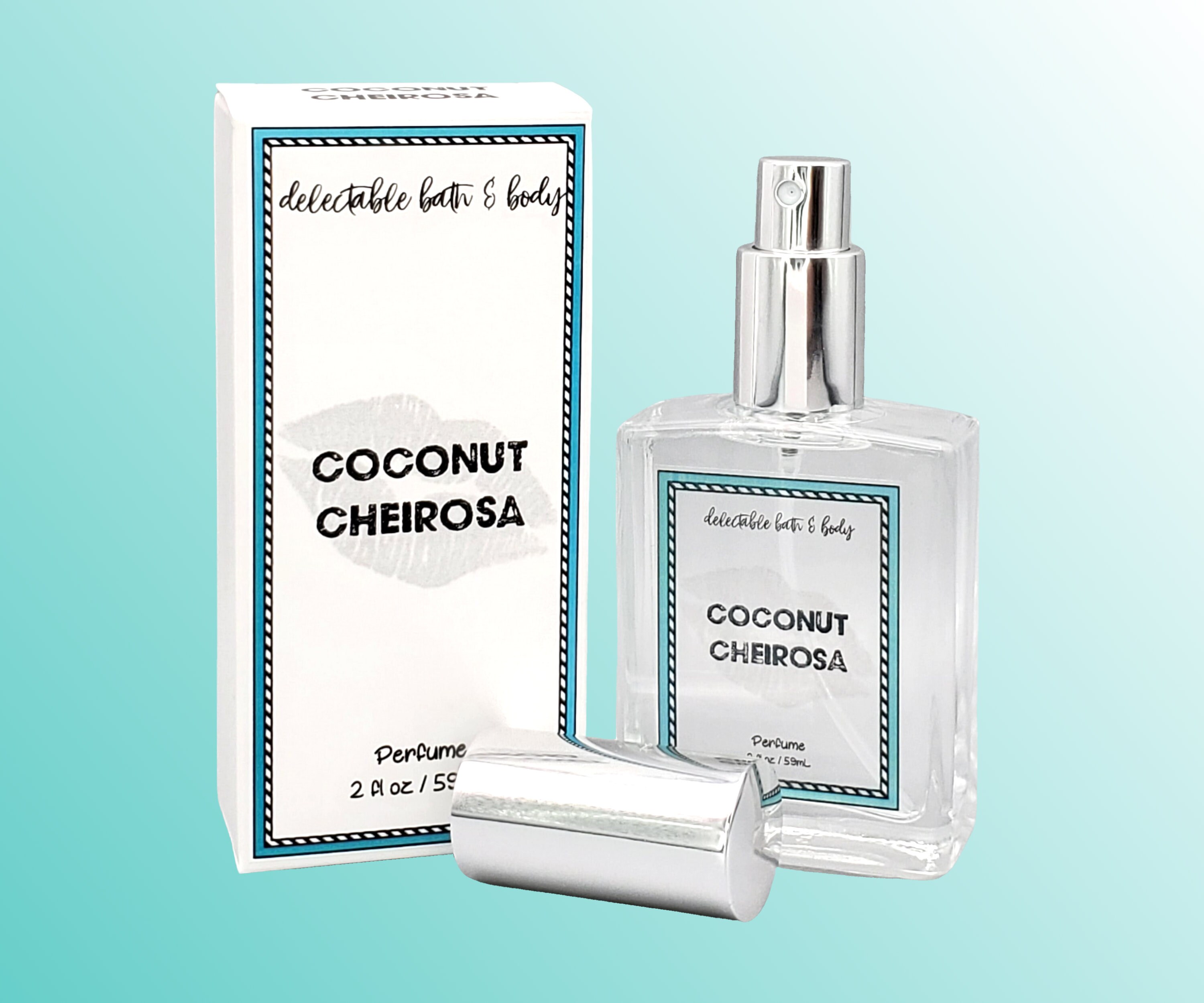 Coconut Cheirosa Perfume 2oz Fragrance Spray Glass Bottle 