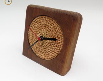 Orologio in legno, orologio da camino, orologio da scrivania, orologio speciale, orologio regalo