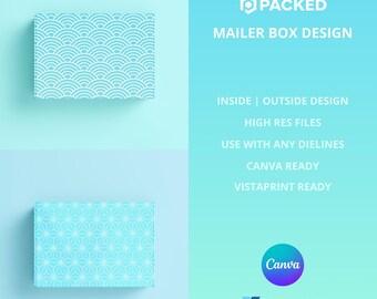 PACKED | SEA & WAVES メーラーボックステンプレート | ウォーターコレクション 1