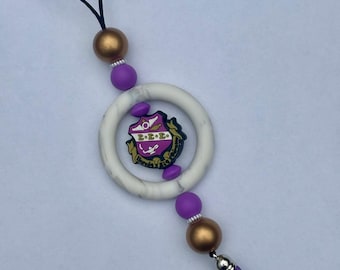 Colgante para coche de la hermandad Sigma Sigma Sigma / Colgador de espejo retrovisor Tri Sigma hecho a mano / Regalos para hermandades / Regalos para hermanas mayores y menores