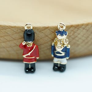 3D Nutcracker Charm Pendant: Christmas Ballet Jewelry (18x7mm)