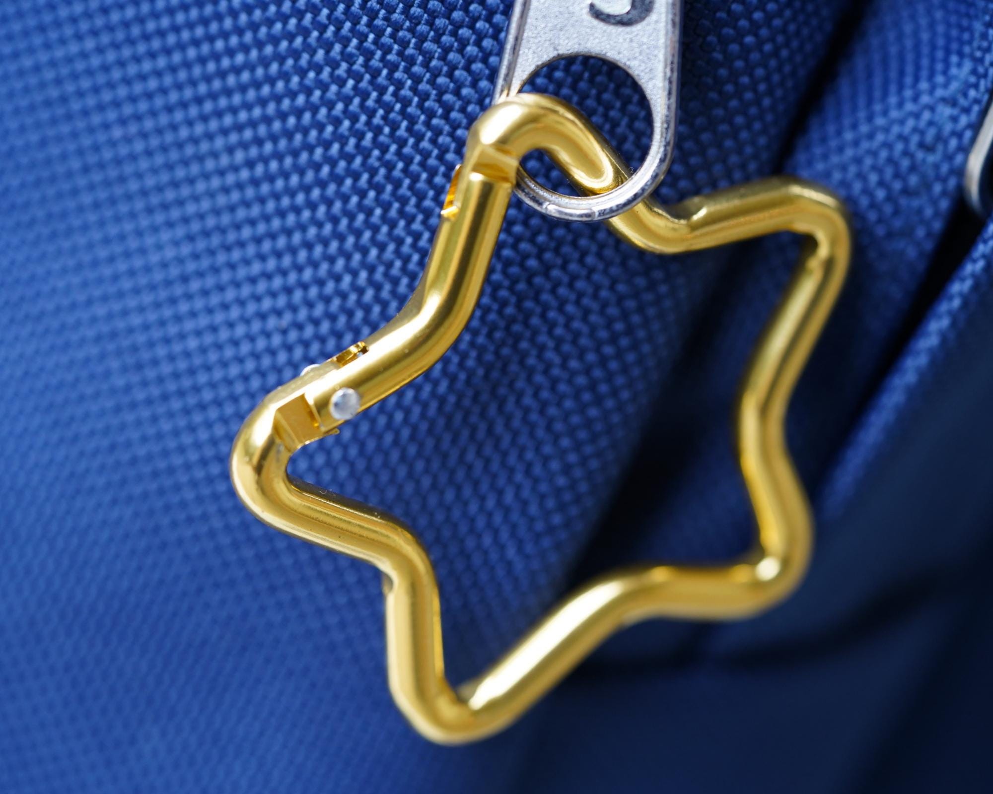 Star Keychain Clips: Decorative Alloy Carabiner Hooks (2 Pcs)