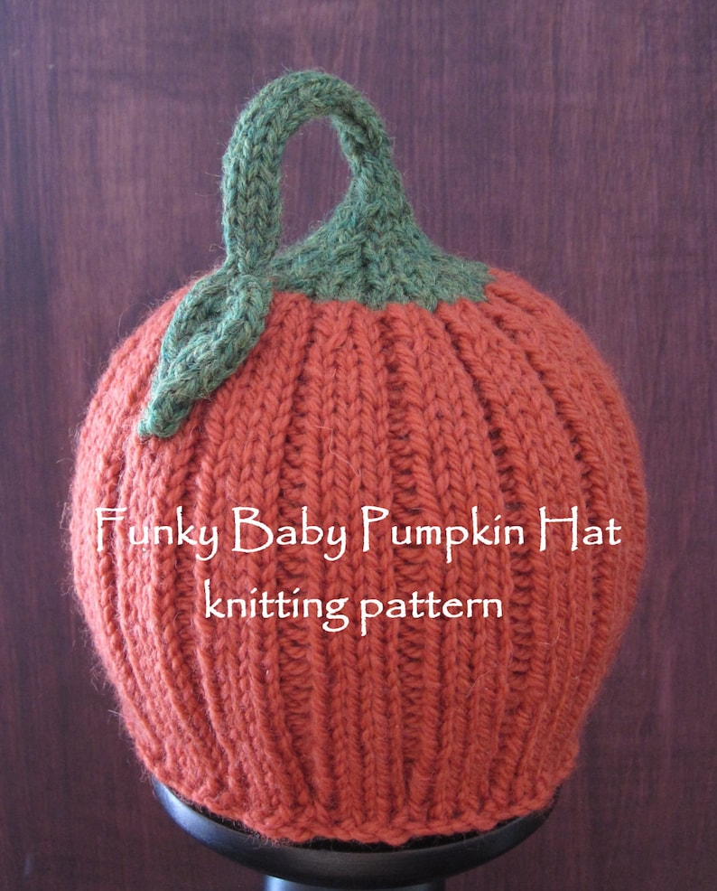 Pumpkin hat KNITTING PATTERN image 3