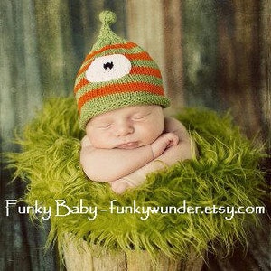 Monster hat KNITTING PATTERN in sizes infant through adult image 2